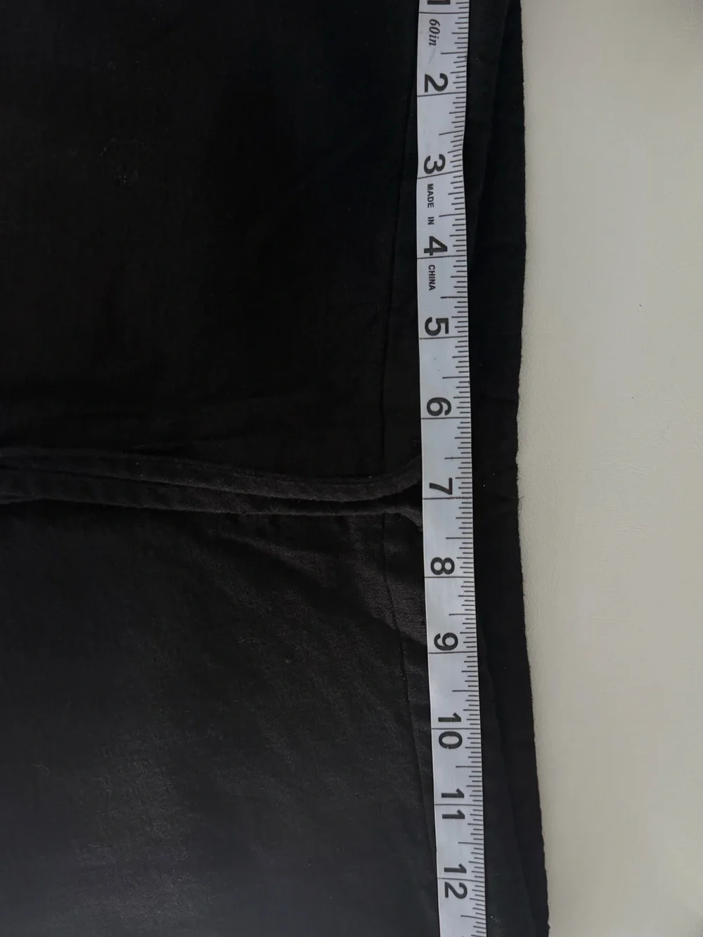 Women’s Black Drawstring Linen Blend Pants
